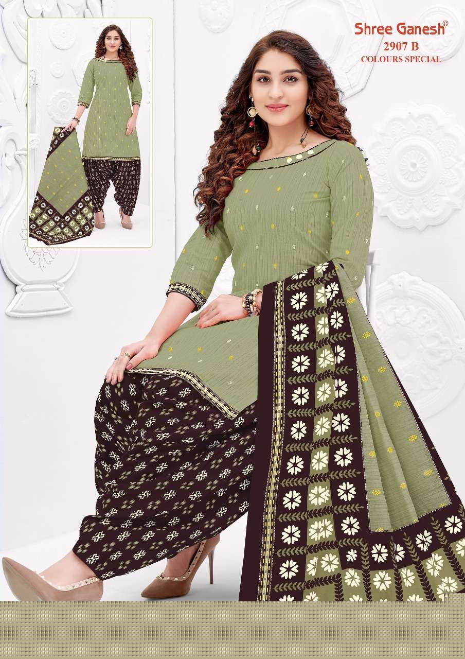 COLOUR SPECIAL BY SHREE GANESH 2907-A TO 2907-D SERIES BEAUTIFUL STYLISH SHARARA SUITS FANCY COLORFUL CASUAL WEAR & ETHNIC WEAR & READY TO WEAR PURE COTTON PRINTED DRESSES AT WHOLESALE PRICE