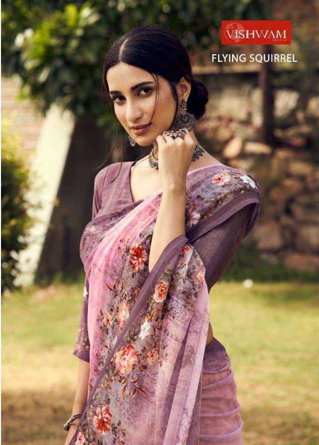 FLYING SQUIRREL BY VISHWAM 2001 TO 2004 SERIES INDIAN TRADITIONAL WEAR COLLECTION BEAUTIFUL STYLISH FANCY COLORFUL PARTY WEAR & OCCASIONAL WEAR GEORGETTE SAREES AT WHOLESALE PRICE