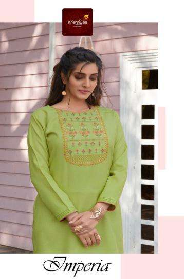 IMPERIA BY KRISHRIYAA 51065 TO 51072 SERIES DESIGNER STYLISH FANCY COLORFUL BEAUTIFUL PARTY WEAR & ETHNIC WEAR COLLECTION COTTON EMBROIDERY KURTIS WITH BOTTOM AT WHOLESALE PRICE