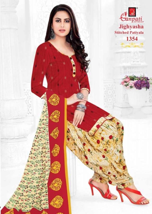 JIGHYASHA HITS BY GANPATI BEAUTIFUL SUITS STYLISH FANCY COLORFUL CASUAL WEAR & ETHNIC WEAR PURE COTTON PRINT DRESSES AT WHOLESALE PRICE