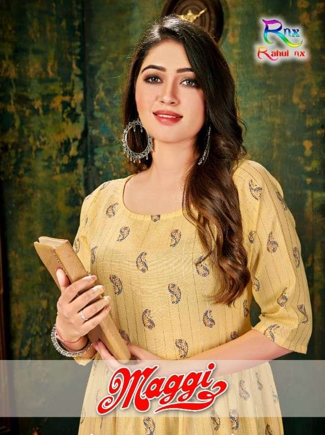 Maggi By Rahul Nx 1001 To 1004 Series Designer Stylish Fancy Colorful Beautiful Party Wear & Ethnic Wear Collection Handloom Cotton Kurtis At Wholesale Price