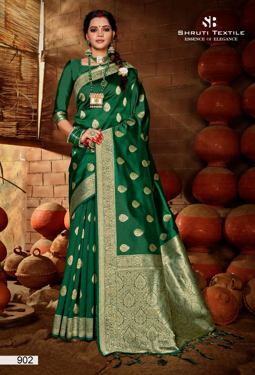 PRERNA BY SHRUTI 901 TO 914 SERIES INDIAN TRADITIONAL WEAR COLLECTION BEAUTIFUL STYLISH FANCY COLORFUL PARTY WEAR & OCCASIONAL WEAR SOFT SILK SAREES AT WHOLESALE PRICE