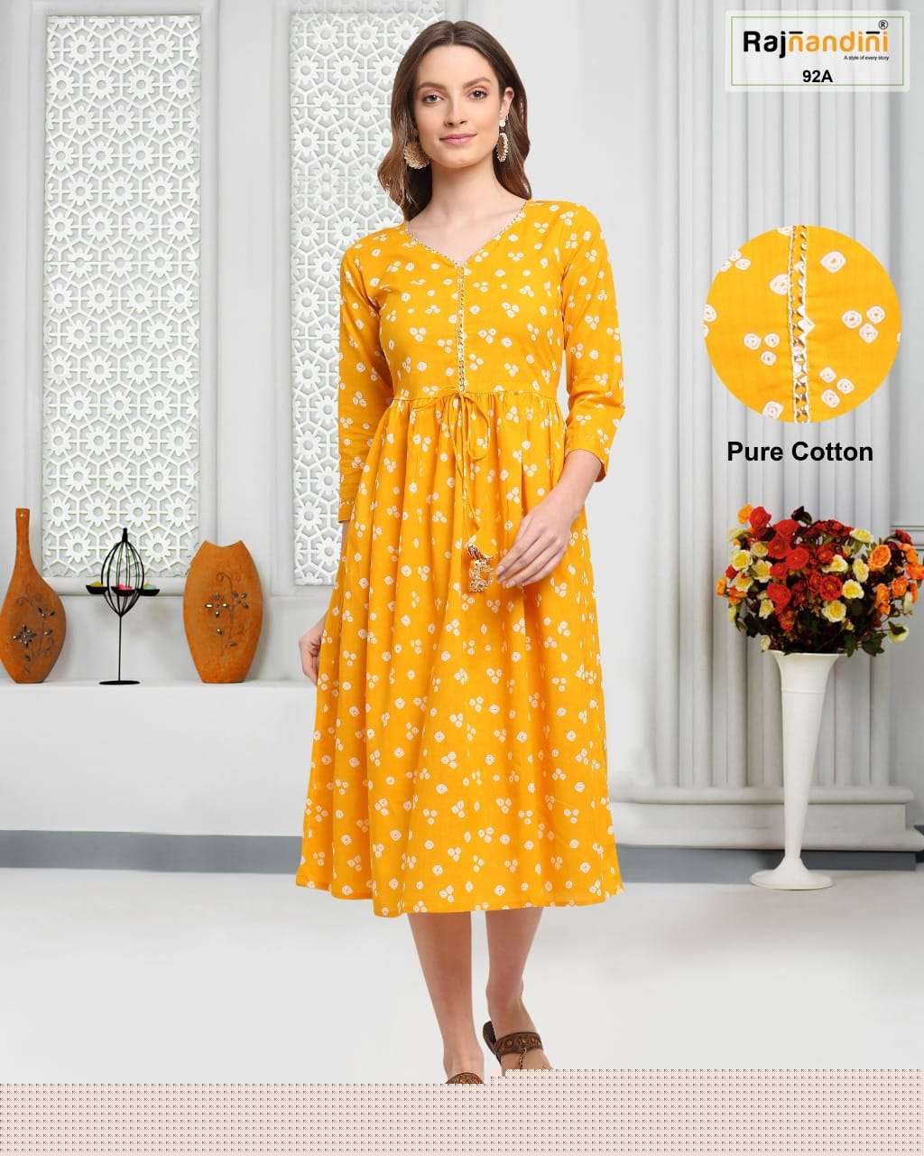 PRINT VOL-30 BY RAJNANDINI 01 TO 04 SERIES DESIGNER STYLISH FANCY COLORFUL BEAUTIFUL PARTY WEAR & ETHNIC WEAR COLLECTION PURE COTTON PRINT KURTIS AT WHOLESALE PRICE