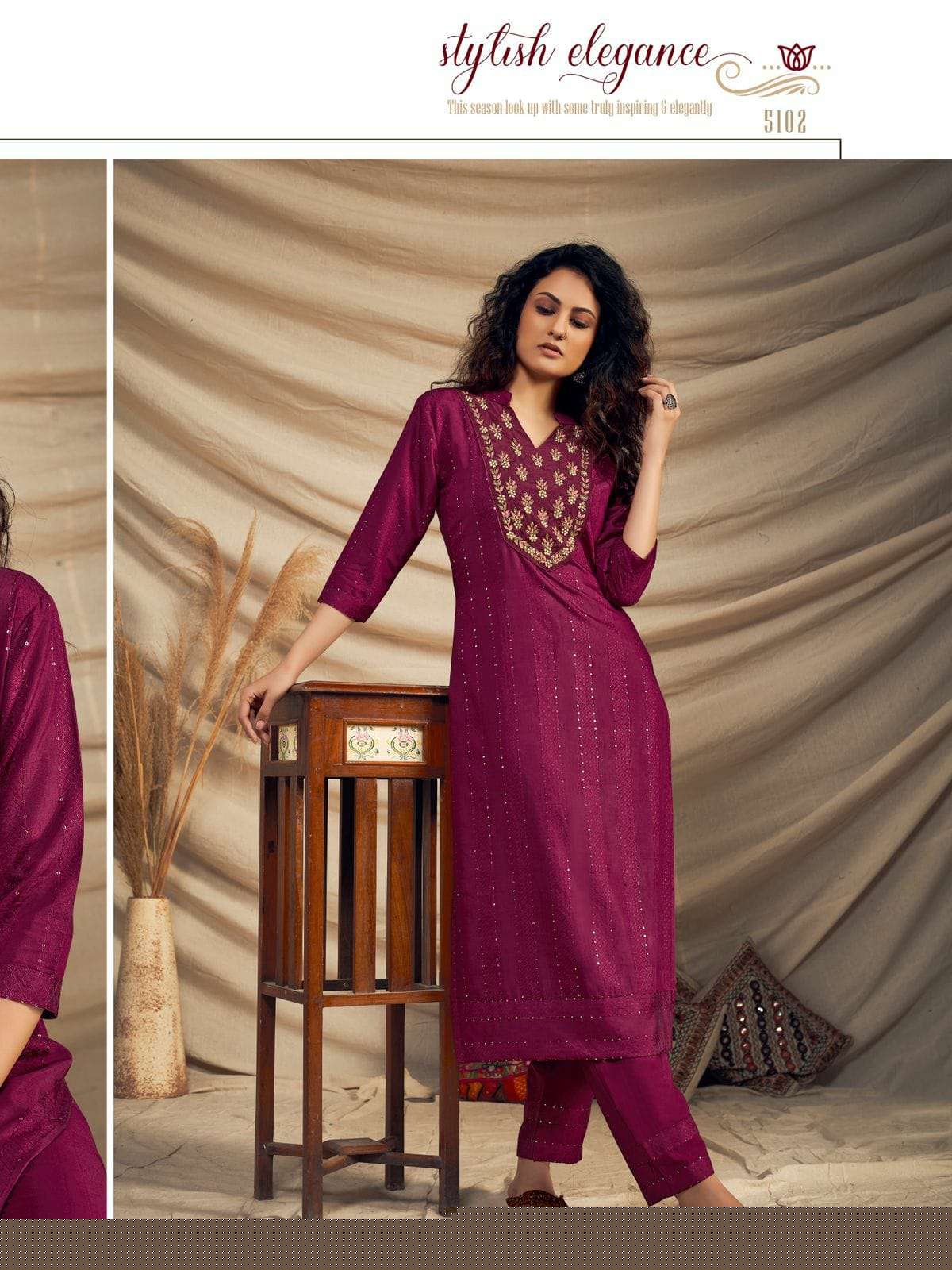RIWAAZ  BY KURTI TIMES 5101 TO 5104 SERIES DESIGNER STYLISH FANCY COLORFUL BEAUTIFUL PARTY WEAR & ETHNIC WEAR COLLECTION VISCOSE KURTIS WITH BOTTOM AT WHOLESALE PRICE