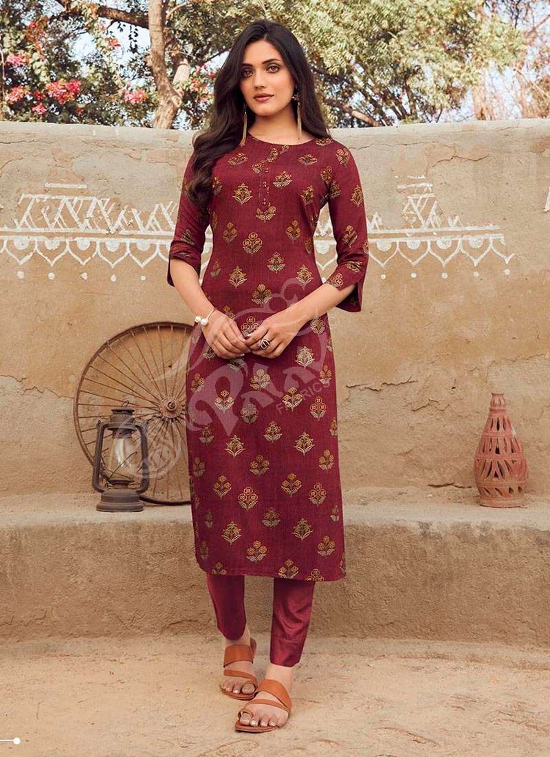 RUKMEE VOL-17 BY PALAV 1750 TO 1759 SERIES DESIGNER STYLISH FANCY COLORFUL BEAUTIFUL PARTY WEAR & ETHNIC WEAR COLLECTION RAYON KURTIS AT WHOLESALE PRICE