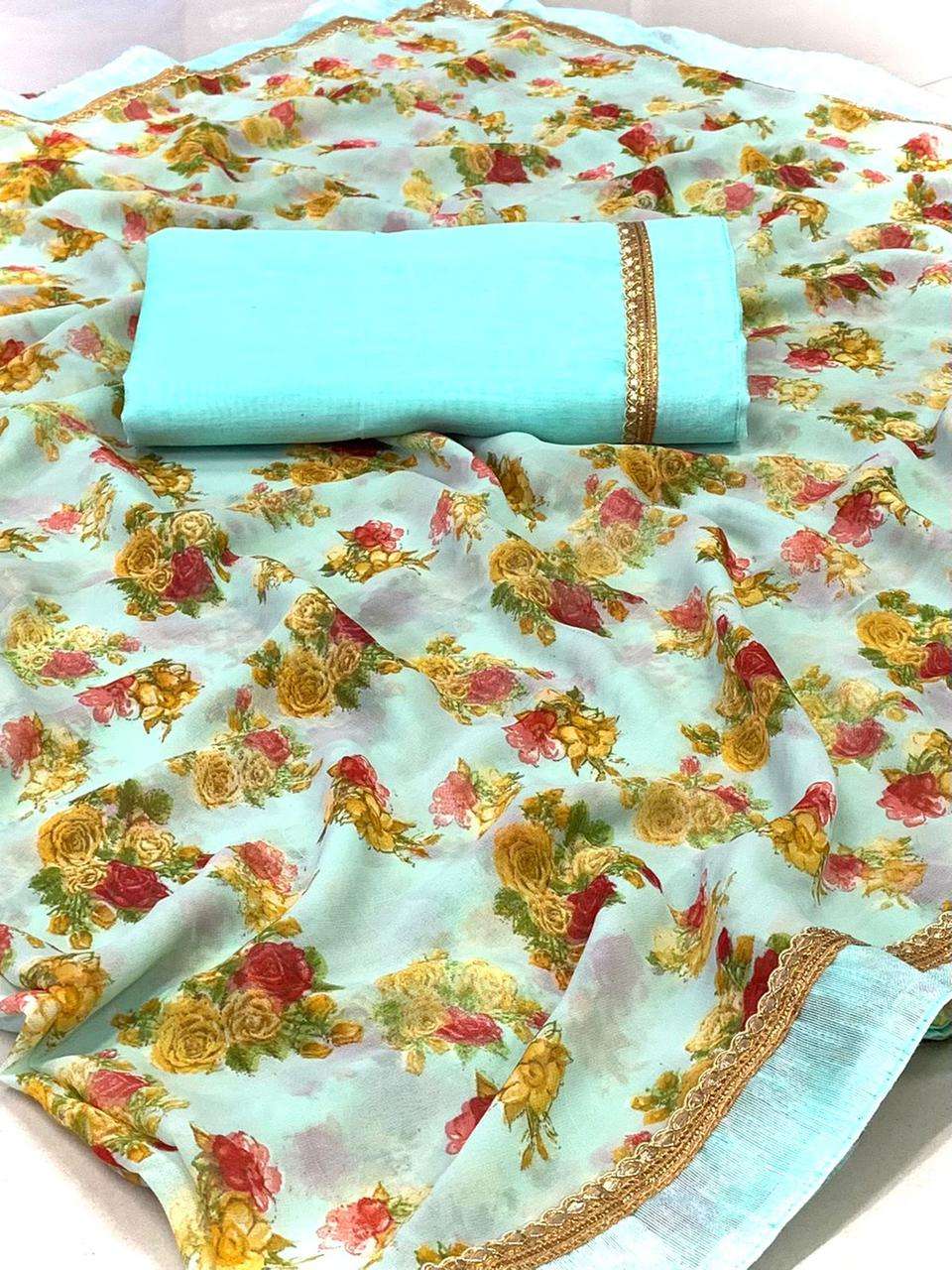 SARASWATI VOL-7 BY VAIRAGEE 701 TO 710 SERIES INDIAN TRADITIONAL WEAR COLLECTION BEAUTIFUL STYLISH FANCY COLORFUL PARTY WEAR & OCCASIONAL WEAR SOFT GEORGETTE SAREES AT WHOLESALE PRICE