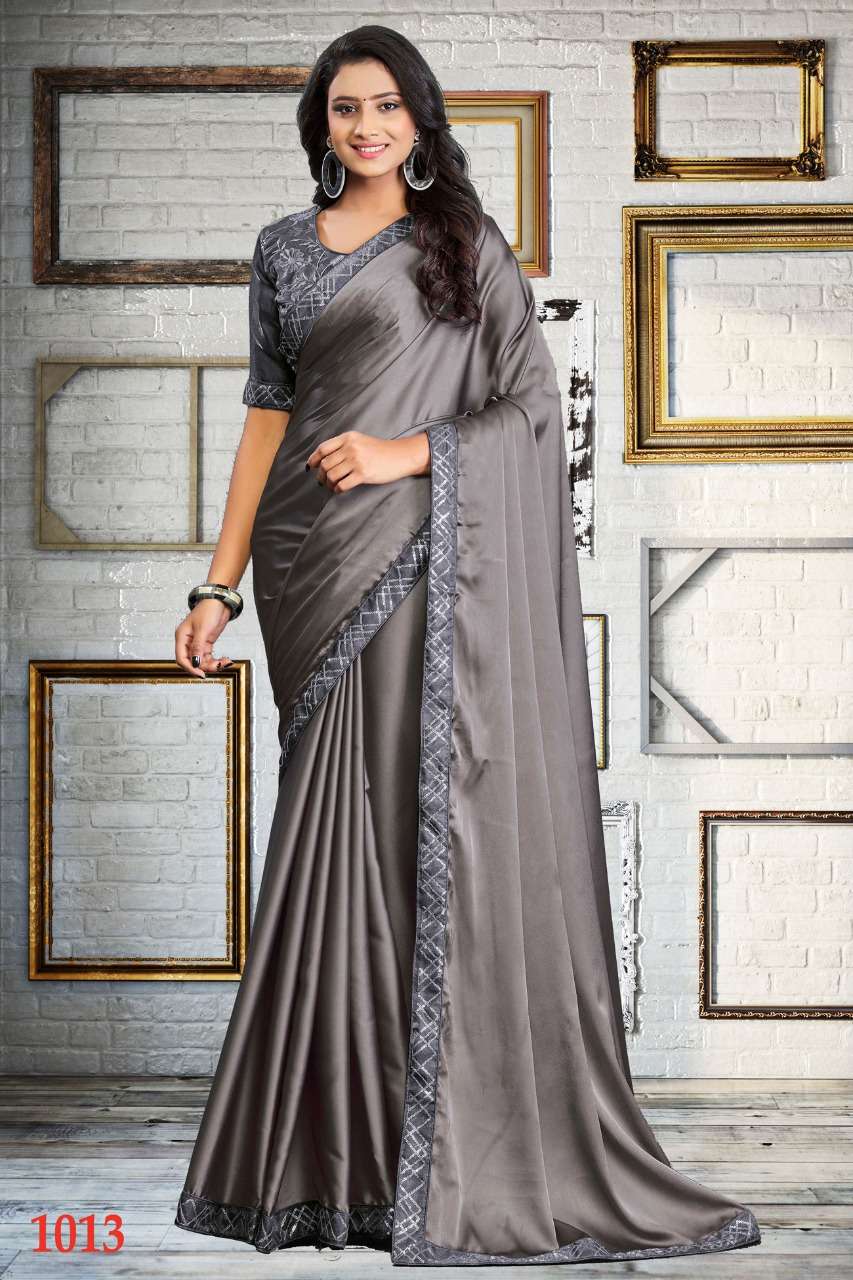 SITARA VOL-3 BY INDO VASTRA 1012 TO 1016 SERIES INDIAN TRADITIONAL WEAR COLLECTION BEAUTIFUL STYLISH FANCY COLORFUL PARTY WEAR & OCCASIONAL WEAR SILK SATIN EMBROIDERED SAREES AT WHOLESALE PRICE