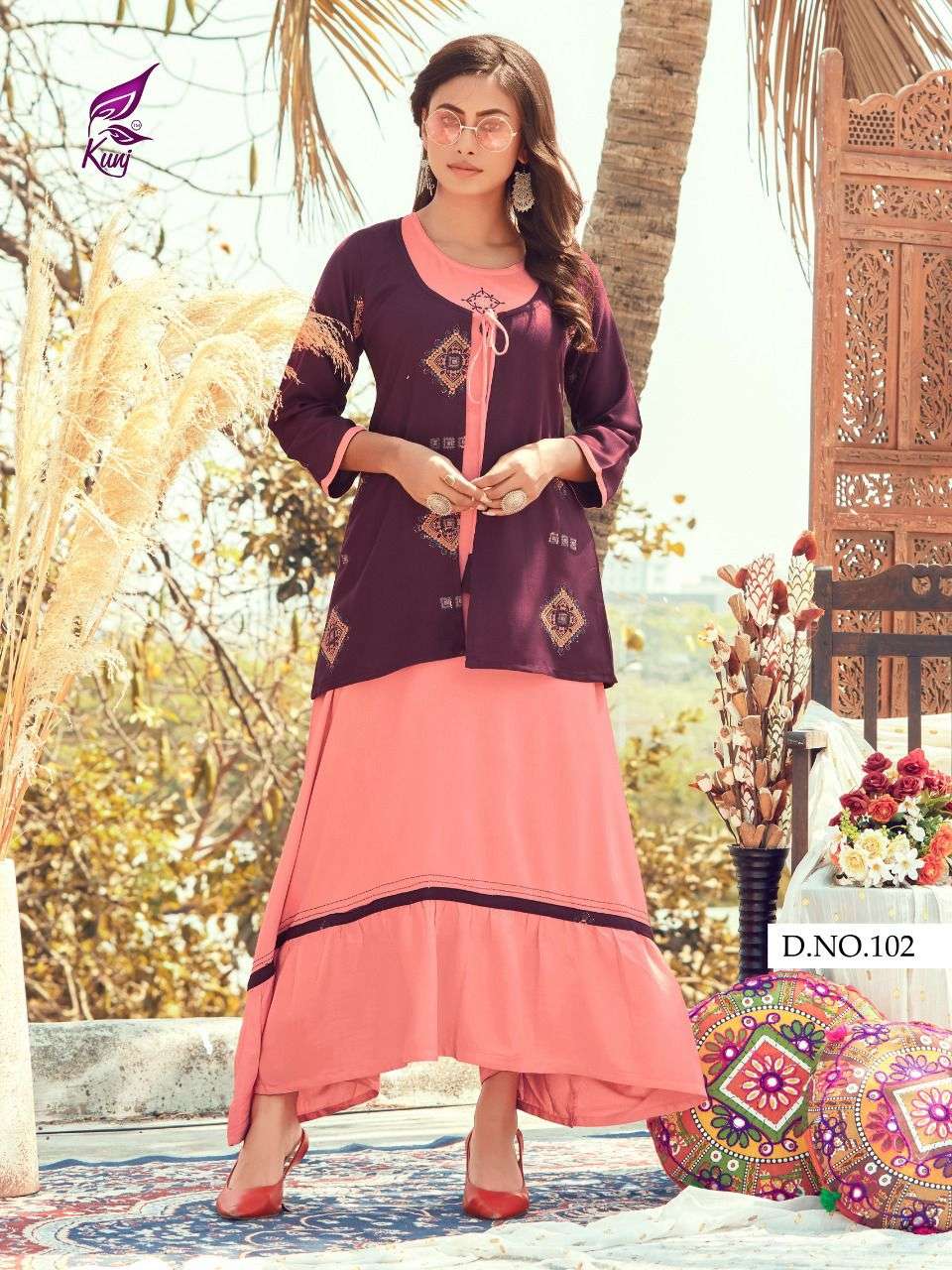 SENORITA VOL-1 BY KUNJ 101 TO 108 SERIES DESIGNER STYLISH FANCY COLORFUL BEAUTIFUL PARTY WEAR & ETHNIC WEAR COLLECTION RAYON PRINT GOWNS AT WHOLESALE PRICE