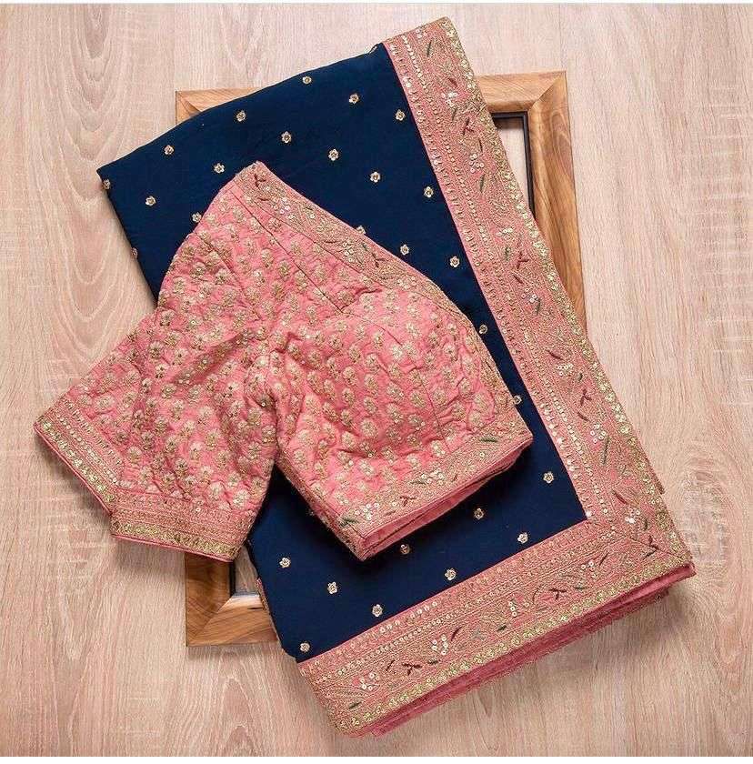 SOMYA BY INDO VASTRA INDIAN TRADITIONAL WEAR COLLECTION BEAUTIFUL STYLISH FANCY COLORFUL PARTY WEAR & OCCASIONAL WEAR DOLA SILK SAREES AT WHOLESALE PRICE