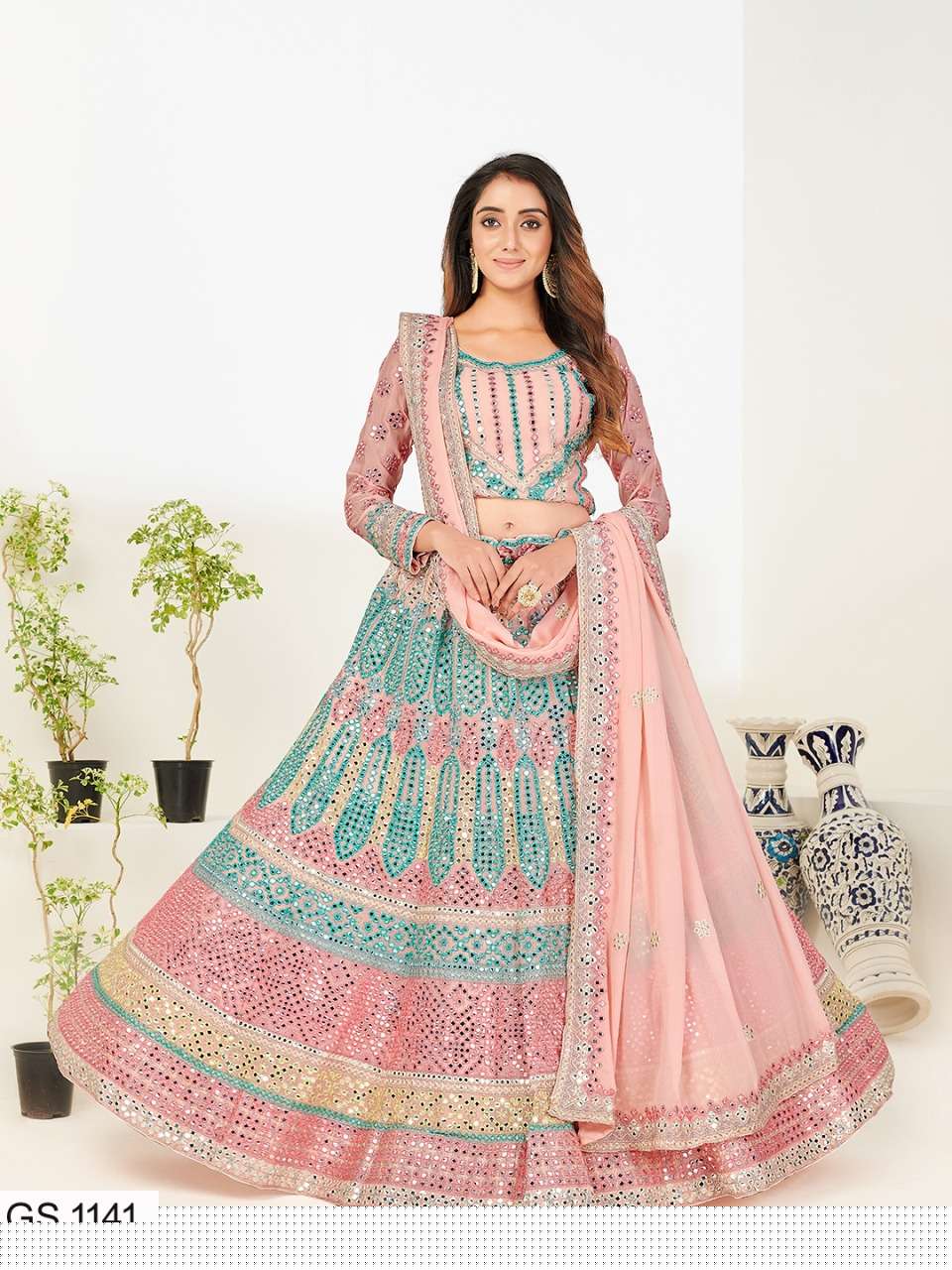 URVA VOL-3 BY SHEE STAR 1140 TO 1143 SERIES DESIGNER BEAUTIFUL COLLECTION OCCASIONAL WEAR & PARTY WEAR HEAVY GEORGETTE LEHENGAS AT WHOLESALE PRICE
