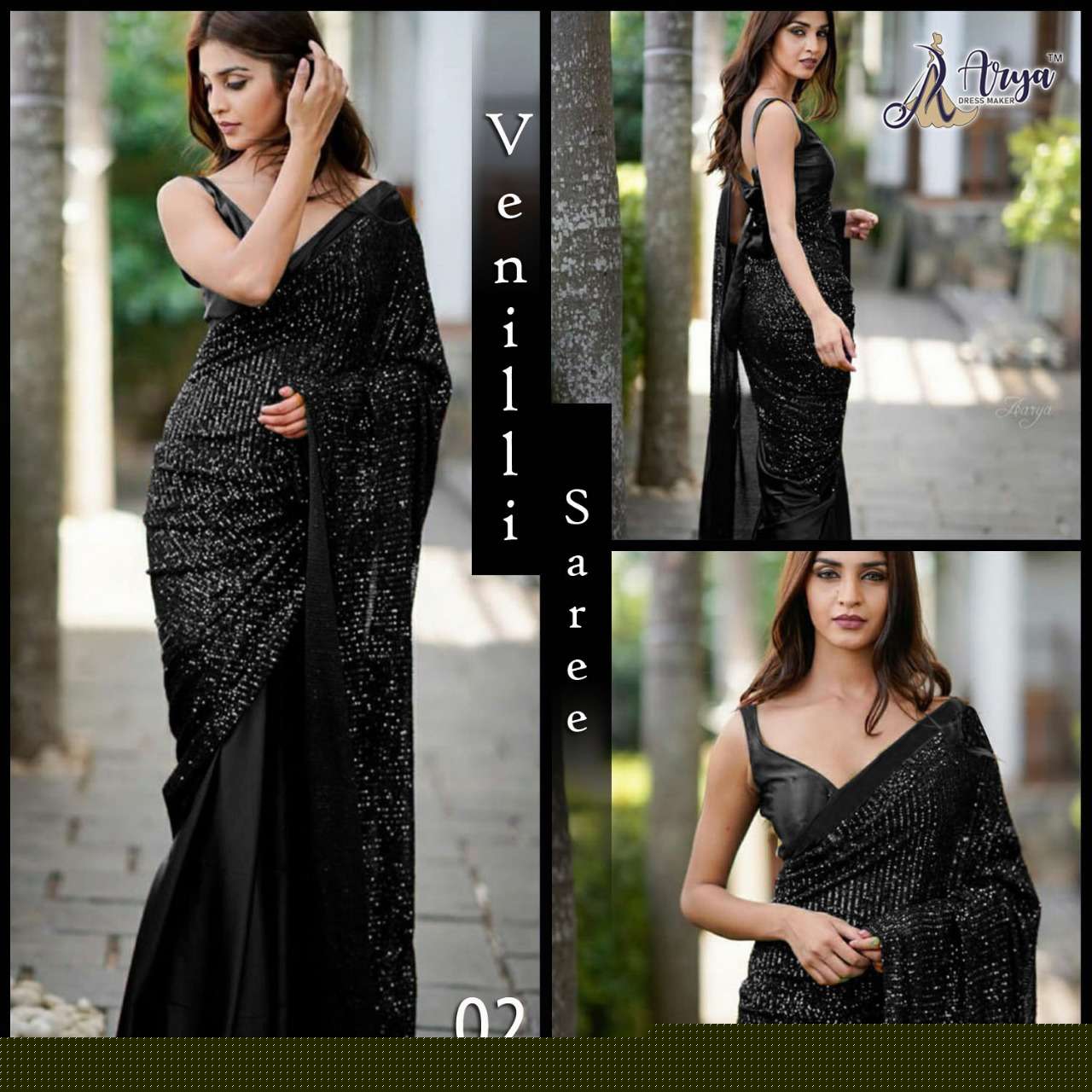 VENILLI BY ARYA DRESS MAKER 01 TO 06 SERIES INDIAN TRADITIONAL WEAR COLLECTION BEAUTIFUL STYLISH FANCY COLORFUL PARTY WEAR & OCCASIONAL WEAR DOLA SILK SAREES AT WHOLESALE PRICE
