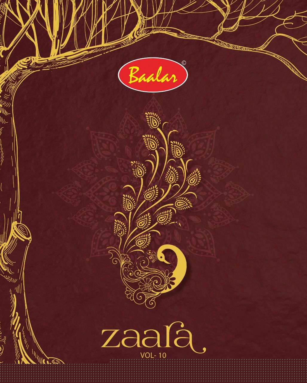 ZAARA VOL-10 BY BAALAR 108 TO 137 SERIES BEAUTIFUL STYLISH SUITS FANCY COLORFUL CASUAL WEAR & ETHNIC WEAR & READY TO WEAR PURE COTTON PRINTED DRESSES AT WHOLESALE PRICE