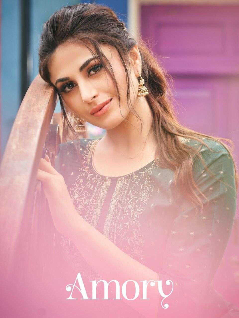 AMORY BY KAPIL TRENDZ 1001 TO 1008 SERIES DESIGNER STYLISH FANCY COLORFUL BEAUTIFUL PARTY WEAR & ETHNIC WEAR COLLECTION MODAL SILK EMBROIDERY KURTIS AT WHOLESALE PRICE