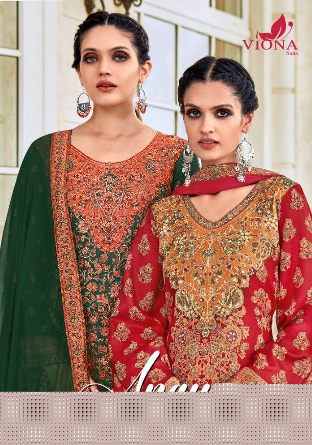 ANAYA BY VIONA SUITS 1001 TO 1008 SERIES BEAUTIFUL SUITS COLORFUL STYLISH FANCY CASUAL WEAR & ETHNIC WEAR PURE PASHMINA DIGITAL PRINT DRESSES AT WHOLESALE PRICE