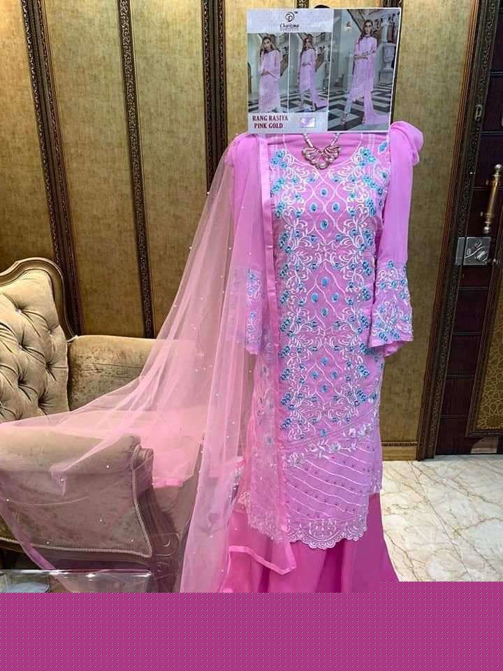 CHARIZMA SALE COLLECTION BY CHARIZMA DESIGNER FESTIVE PAKISTANI SUITS COLLECTION BEAUTIFUL STYLISH FANCY COLORFUL PARTY WEAR & OCCASIONAL WEAR GEORGETTE EMBROIDERED DRESSES AT WHOLESALE PRICE