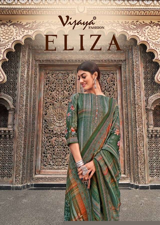 ELIZA BY VIJAYA FASHION 1001 TO 1010 SERIES BEAUTIFUL STYLISH SUITS FANCY COLORFUL CASUAL WEAR & ETHNIC WEAR & READY TO WEAR PASHMINA DIGITAL PRINT DRESSES AT WHOLESALE PRICE