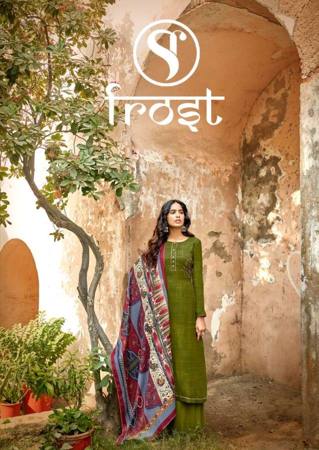FROST BY SWEETY FASHION 1001 TO 1008 SERIES BEAUTIFUL STYLISH SUITS FANCY COLORFUL CASUAL WEAR & ETHNIC WEAR & READY TO WEAR PASHMINA PRINTED DRESSES AT WHOLESALE PRICE