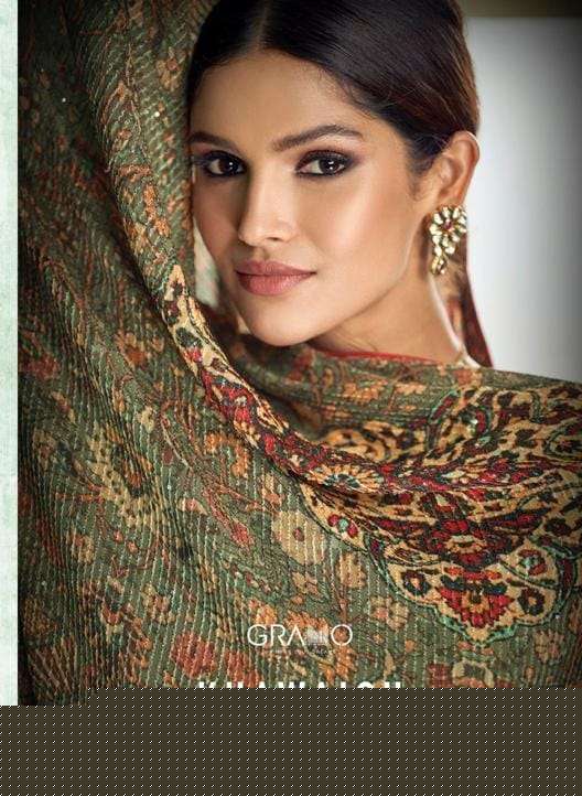 KHAWAISH BY GRAMO 451 TO 456 SERIES BEAUTIFUL SUITS COLORFUL STYLISH FANCY CASUAL WEAR & ETHNIC WEAR FANCY DRESSES AT WHOLESALE PRICE
