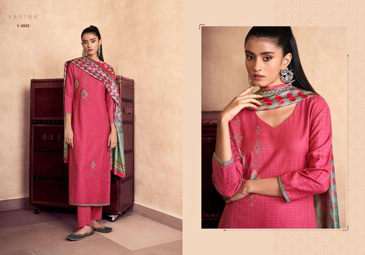 NIMAISHA BY VARINA 1011 TO 1018 SERIES BEAUTIFUL SUITS COLORFUL STYLISH FANCY CASUAL WEAR & ETHNIC WEAR PASHMINA PRINT DRESSES AT WHOLESALE PRICE