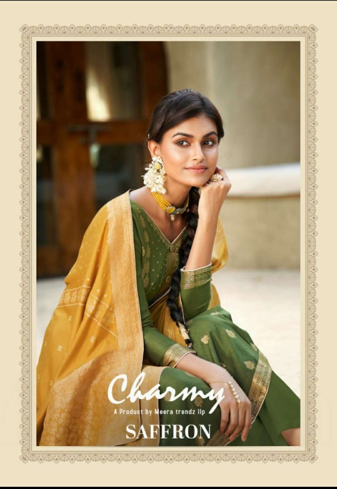 SAFFRON BY CHARMY 3081 TO 3086 SERIES BEAUTIFUL SUITS COLORFUL STYLISH FANCY CASUAL WEAR & ETHNIC WEAR PURE PASHMINA JACQUARD DRESSES AT WHOLESALE PRICE