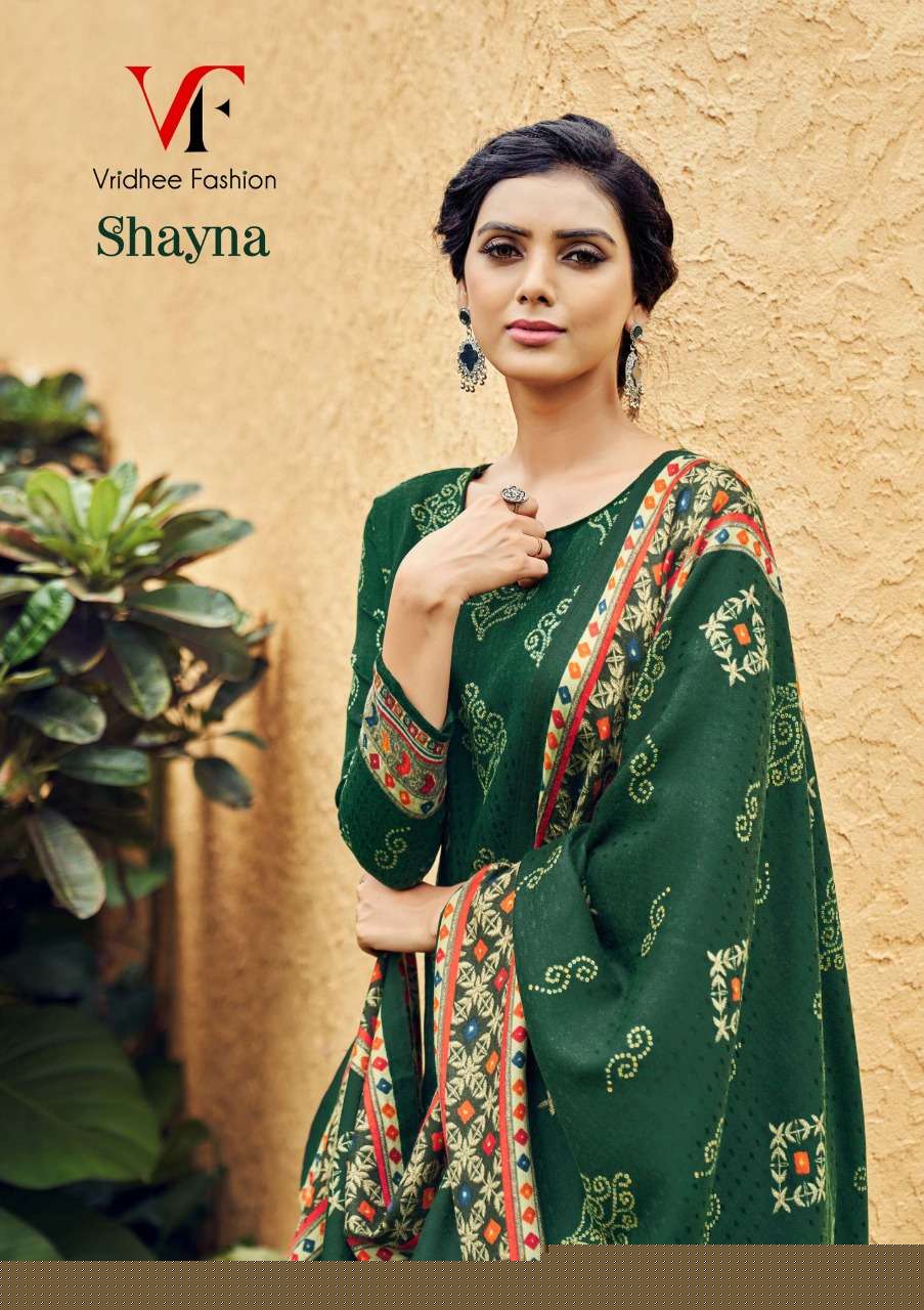 SAHYNA BY VRIDHEE FASHION 5801 TO 5808 SERIES INDIAN TRADITIONAL WEAR COLLECTION BEAUTIFUL STYLISH FANCY COLORFUL PARTY WEAR & OCCASIONAL WEAR PURE PASHMINA PRINT WITH WORK DRESSES AT WHOLESALE PRICE