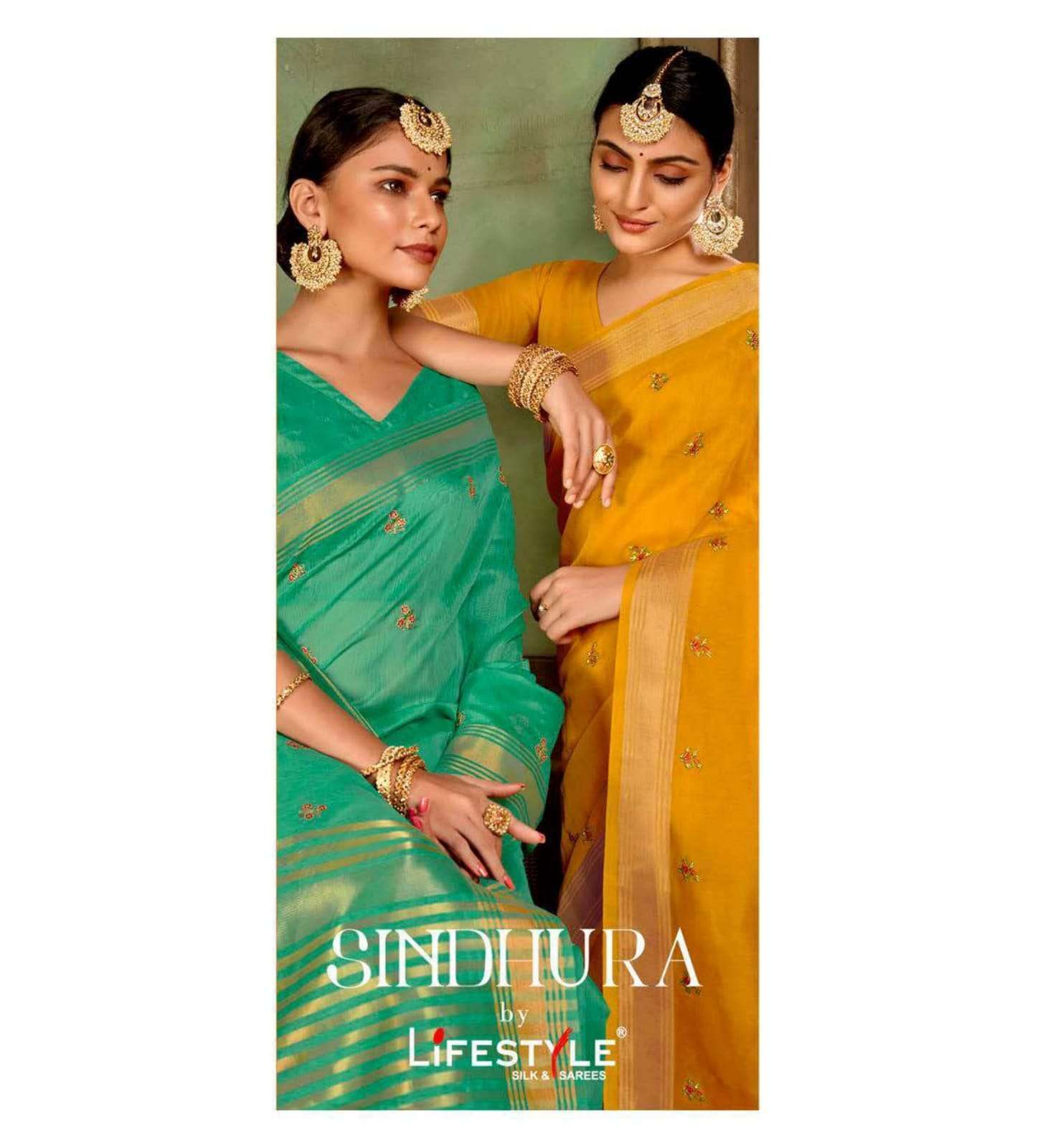 SINDHURA BY LIFESTYLE 76791 TO 76796 SERIES INDIAN TRADITIONAL WEAR COLLECTION BEAUTIFUL STYLISH FANCY COLORFUL PARTY WEAR & OCCASIONAL WEAR CHANDERI SILK SAREES AT WHOLESALE PRICE