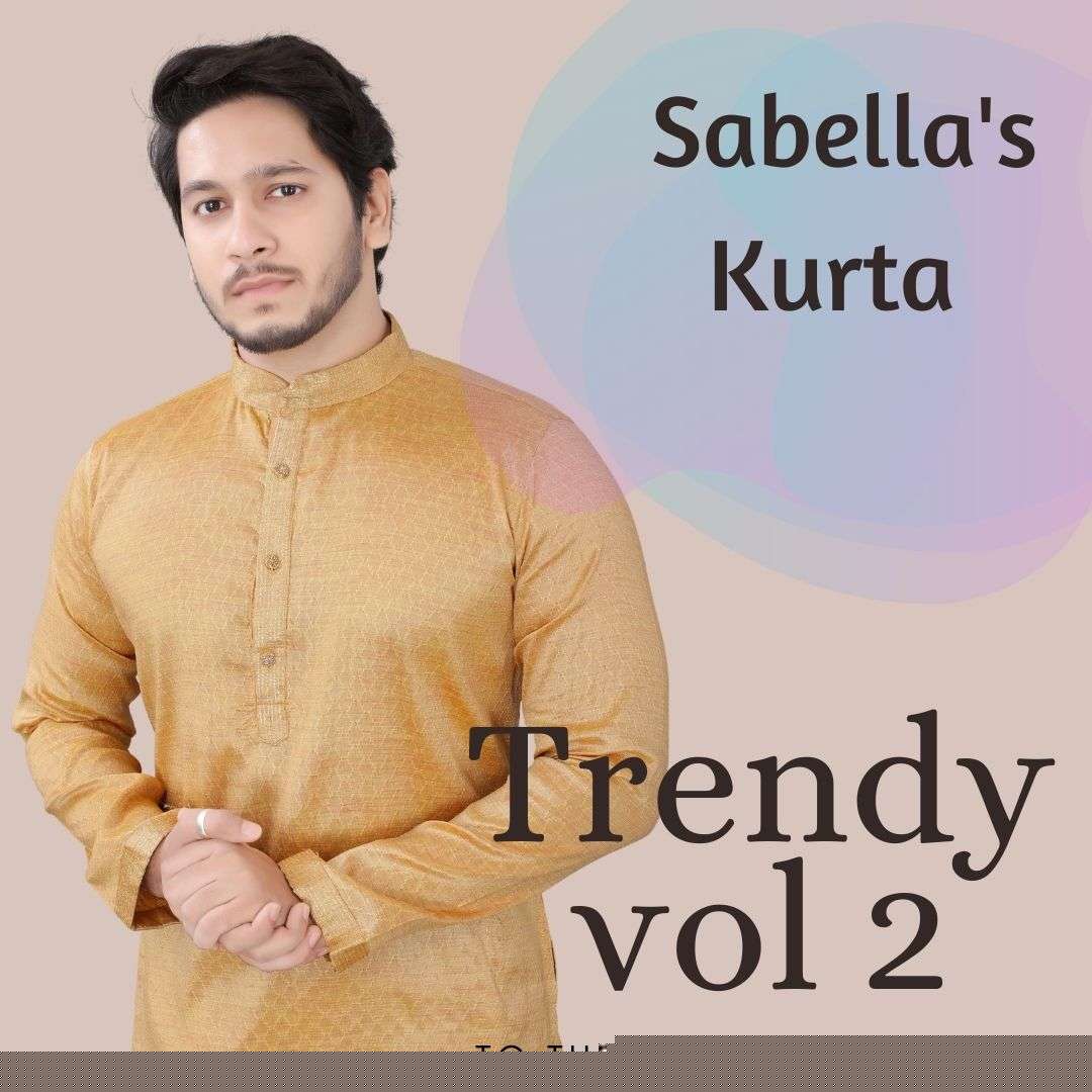 TRENDY VOL-2 BY SABELLA 201 TO 212 SERIES BEAUTIFUL COLORFUL STYLISH FANCY CASUAL WEAR & ETHNIC WEAR & READY TO WEAR FANCY KURTAS AT WHOLESALE PRICE