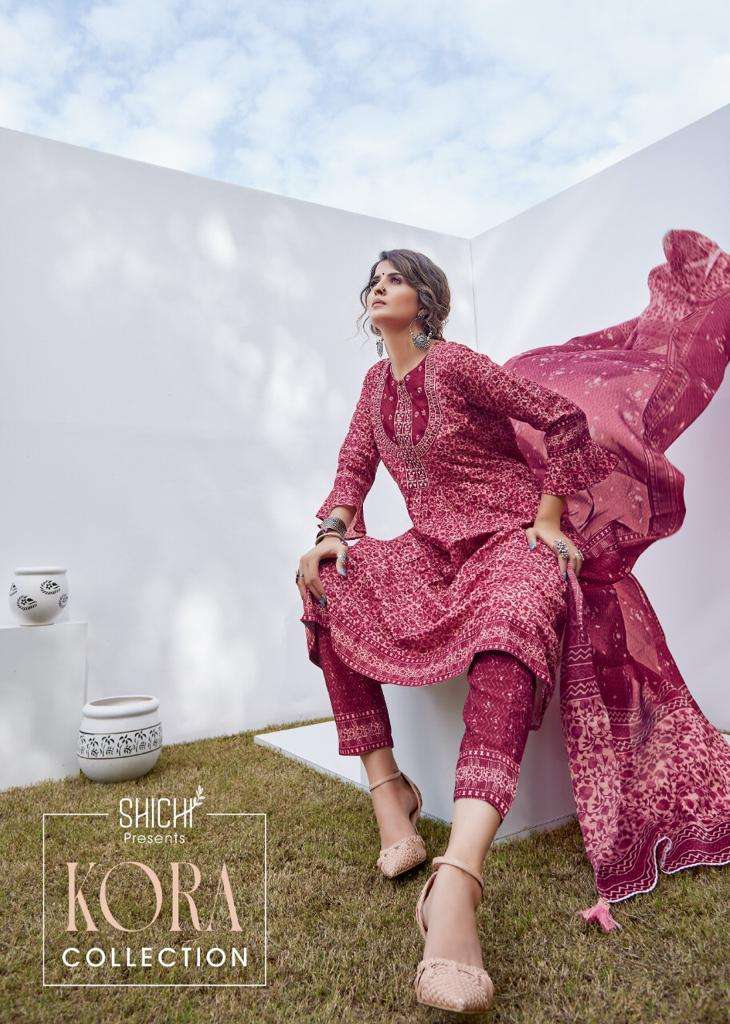 KORA BY SHICHI 20 TO 24 SERIES BEAUTIFUL SUITS COLORFUL STYLISH FANCY CASUAL WEAR & ETHNIC WEAR MUSLIN DIGITAL PRINT DRESSES AT WHOLESALE PRICE