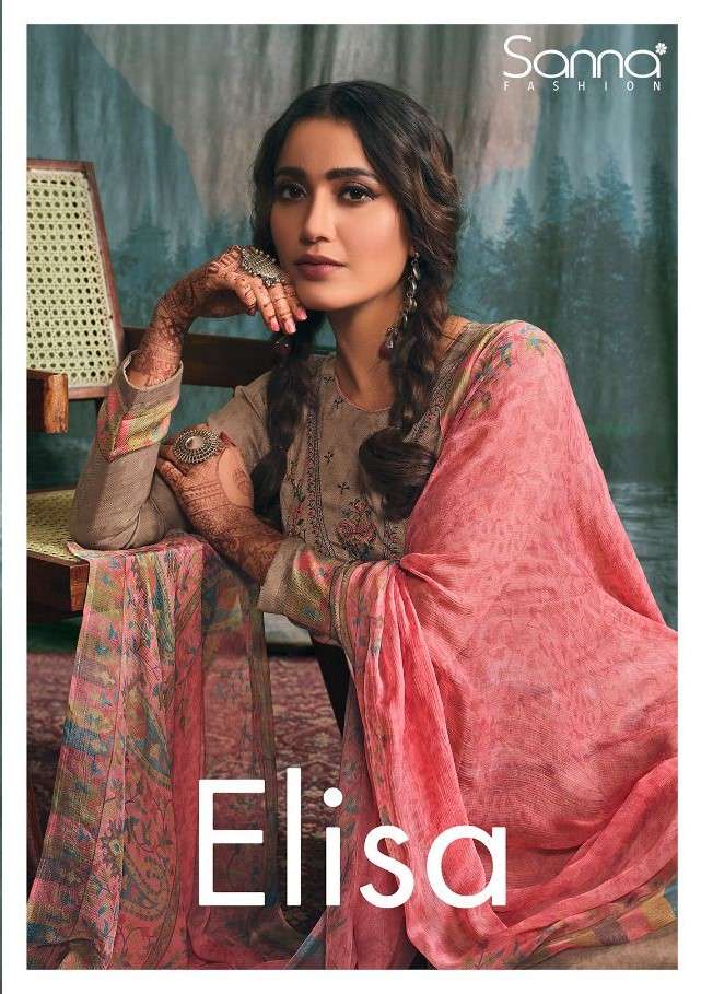 ELISA BY SANNA FASHION 10089 TO 10098 SERIES BEAUTIFUL STYLISH SUITS FANCY COLORFUL CASUAL WEAR & ETHNIC WEAR & READY TO WEAR PURE PASHMINA PRINT DRESSES AT WHOLESALE PRICE