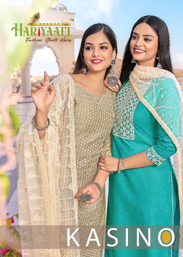 KASINO BY KASMEERA 1101 TO 1106 SERIES BEAUTIFUL SUITS COLORFUL STYLISH FANCY CASUAL WEAR & ETHNIC WEAR VISCOSE SILK DRESSES AT WHOLESALE PRICE