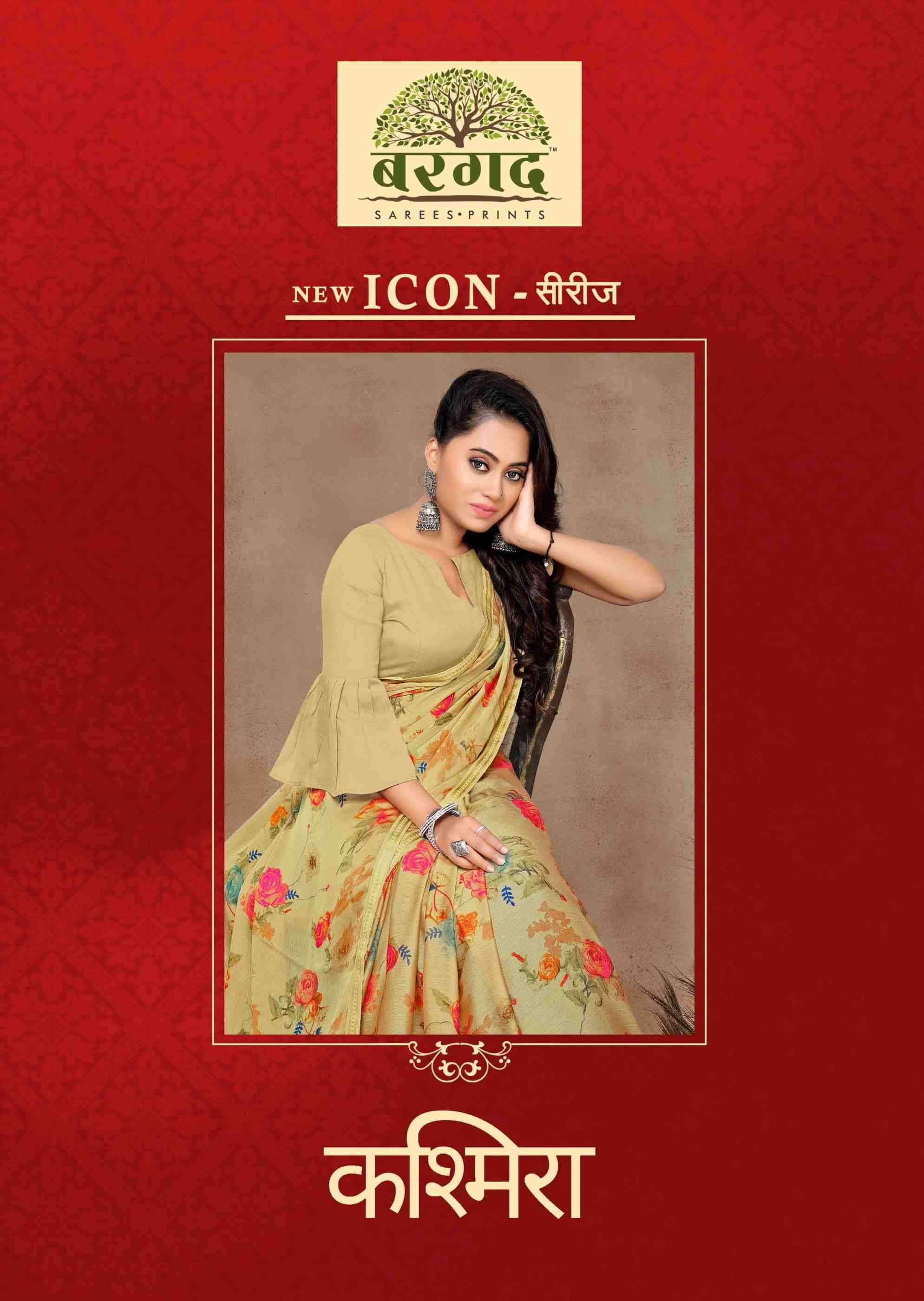 KASHMIRA BY BARGAD INDIAN TRADITIONAL WEAR COLLECTION BEAUTIFUL STYLISH FANCY COLORFUL PARTY WEAR & OCCASIONAL WEAR CHIFFON SAREES AT WHOLESALE PRICE