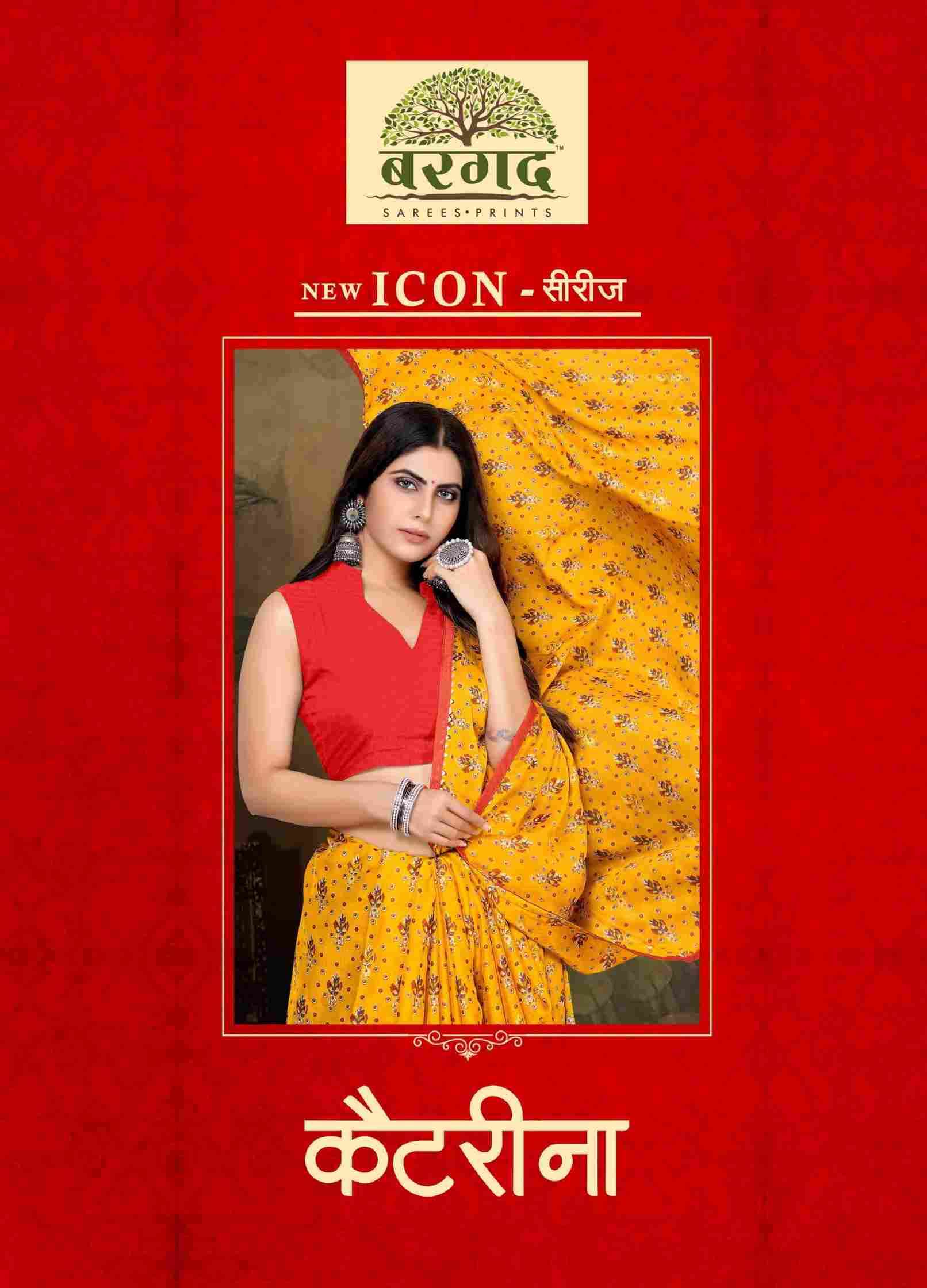 KATRINA BY BARGAD 7249-A TO 7249-H INDIAN TRADITIONAL WEAR COLLECTION BEAUTIFUL STYLISH FANCY COLORFUL PARTY WEAR & OCCASIONAL WEAR CHIFFON PRINT SAREES AT WHOLESALE PRICE