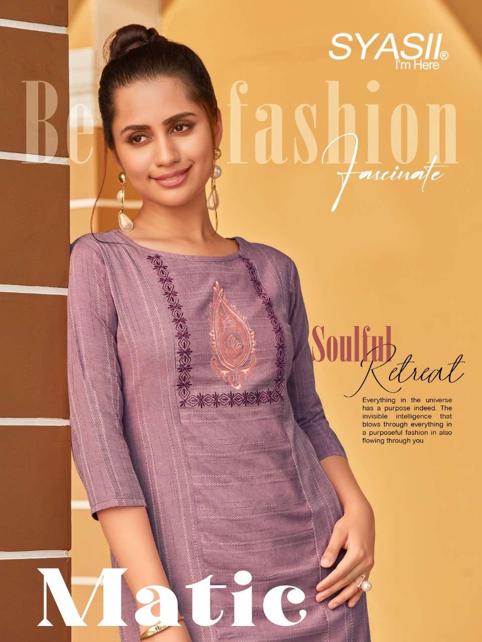MATIC BY SYASII 1001 TO 1006 SERIES DESIGNER STYLISH FANCY COLORFUL BEAUTIFUL PARTY WEAR & ETHNIC WEAR COLLECTION PURE COTTON EMBROIDERY KURTIS AT WHOLESALE PRICE