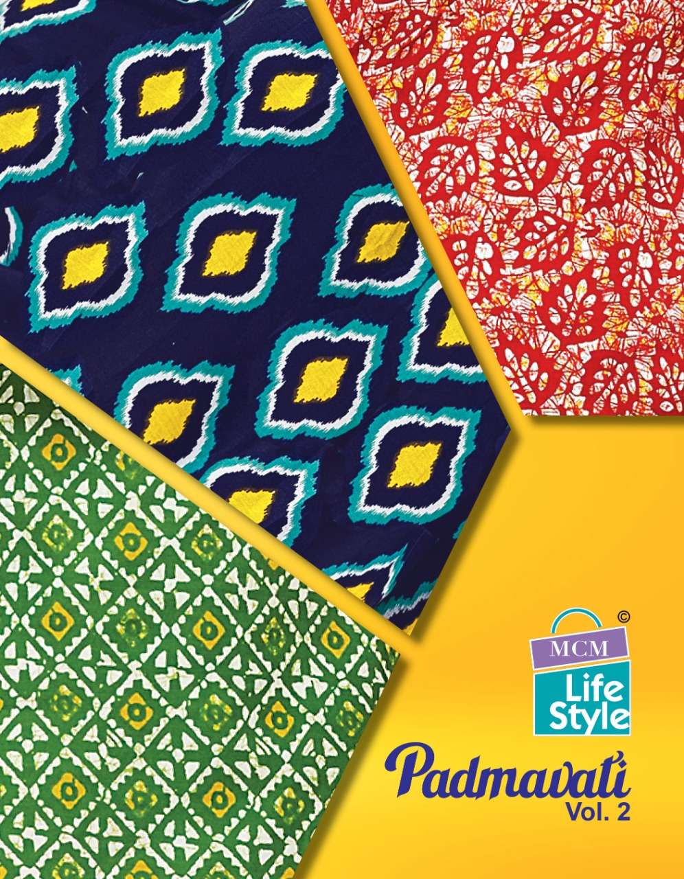 PADMAWATI VOL-2 BY MCM LIFESTYLE 9018 TO 9032 SERIES BEAUTIFUL SUITS COLORFUL STYLISH FANCY CASUAL WEAR & ETHNIC WEAR BANDHANI PRINT DRESSES AT WHOLESALE PRICE