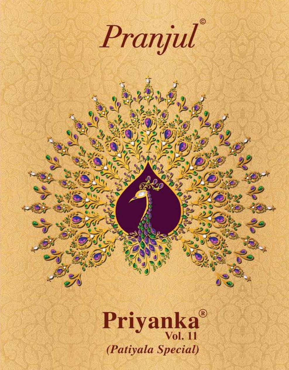 PRIYANKA VOL-11 BY PRANJUL 1101 TO 1136 SERIES BEAUTIFUL SUITS STYLISH FANCY COLORFUL CASUAL WEAR & ETHNIC WEAR PURE COTTON PRINTED DRESSES AT WHOLESALE PRICE