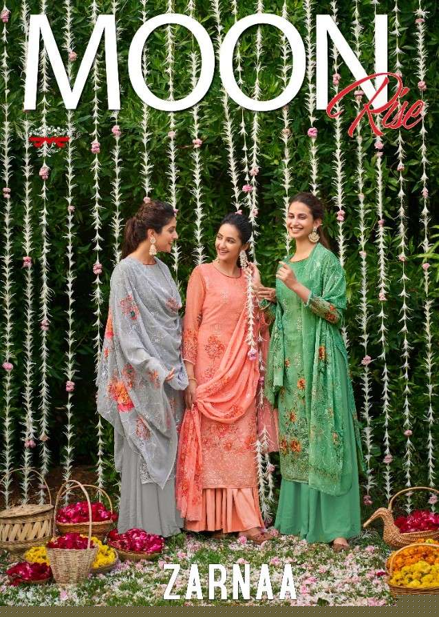 ZARNAA BY MAYUR FABRICS 5301 TO 5308 SERIES BEAUTIFUL STYLISH SHARARA SUITS FANCY COLORFUL CASUAL WEAR & ETHNIC WEAR & READY TO WEAR GEORGETTE DIGITAL PRINTED DRESSES AT WHOLESALE PRICE