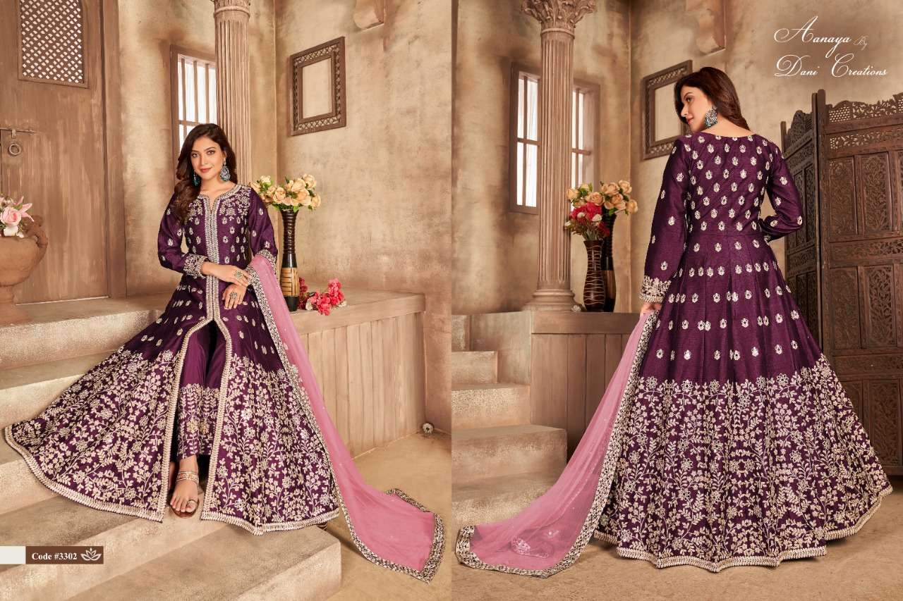 Aanaya Vol-133 By Twisha 3301 To 3304 Series Beautiful Festive Suits Stylish Fancy Colorful Casual Wear & Ethnic Wear Art Silk Dresses At Wholesale Price