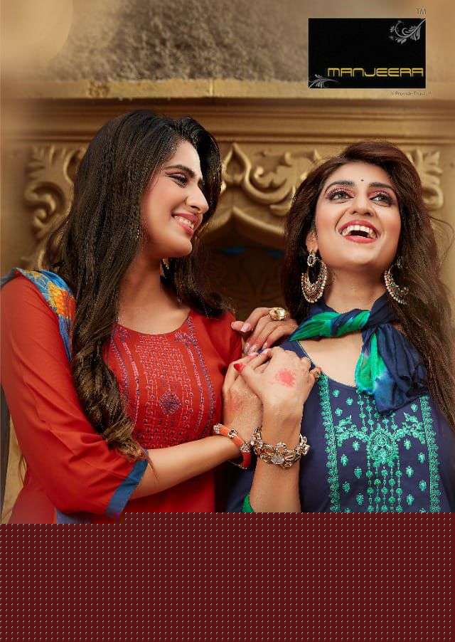BLINK BY MANJEERA 001 TO 008 SERIES BEAUTIFUL PATIYALA SUITS COLORFUL STYLISH FANCY CASUAL WEAR & ETHNIC WEAR RAYON WITH WORK DRESSES AT WHOLESALE PRICE