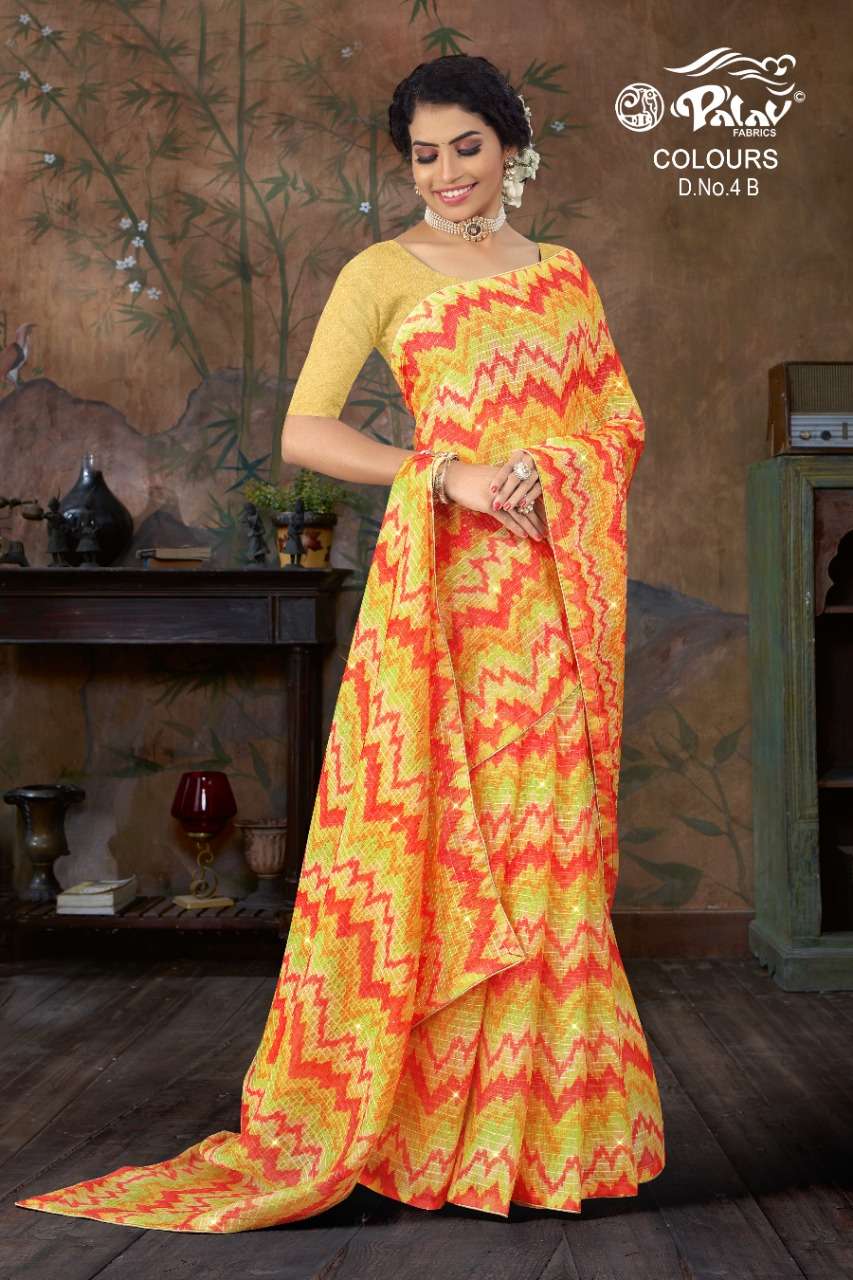 COLOURS BY PALAV INDIAN TRADITIONAL WEAR COLLECTION BEAUTIFUL STYLISH FANCY COLORFUL PARTY WEAR & OCCASIONAL WEAR GEORGETTE SAREES AT WHOLESALE PRICE