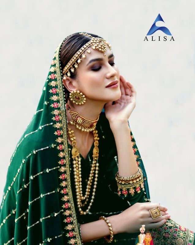 DULHAN BY ALISA 7201 TO 7205 SERIES BEAUTIFUL STYLISH SHARARA SUITS FANCY COLORFUL CASUAL WEAR & ETHNIC WEAR & READY TO WEAR FAUX GEORGETTE DRESSES AT WHOLESALE PRICE