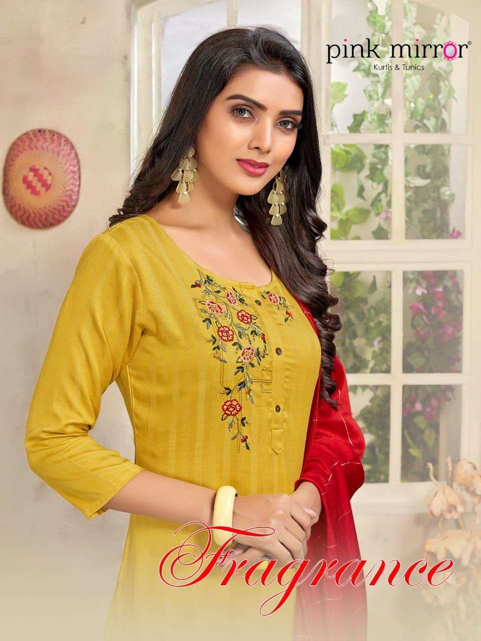 FRAGRANCE BY PINK MIRROR 1101 TO 1106 SERIES BEAUTIFUL SUITS COLORFUL STYLISH FANCY CASUAL WEAR & ETHNIC WEAR VISCOSE EMBROIDERED DRESSES AT WHOLESALE PRICE