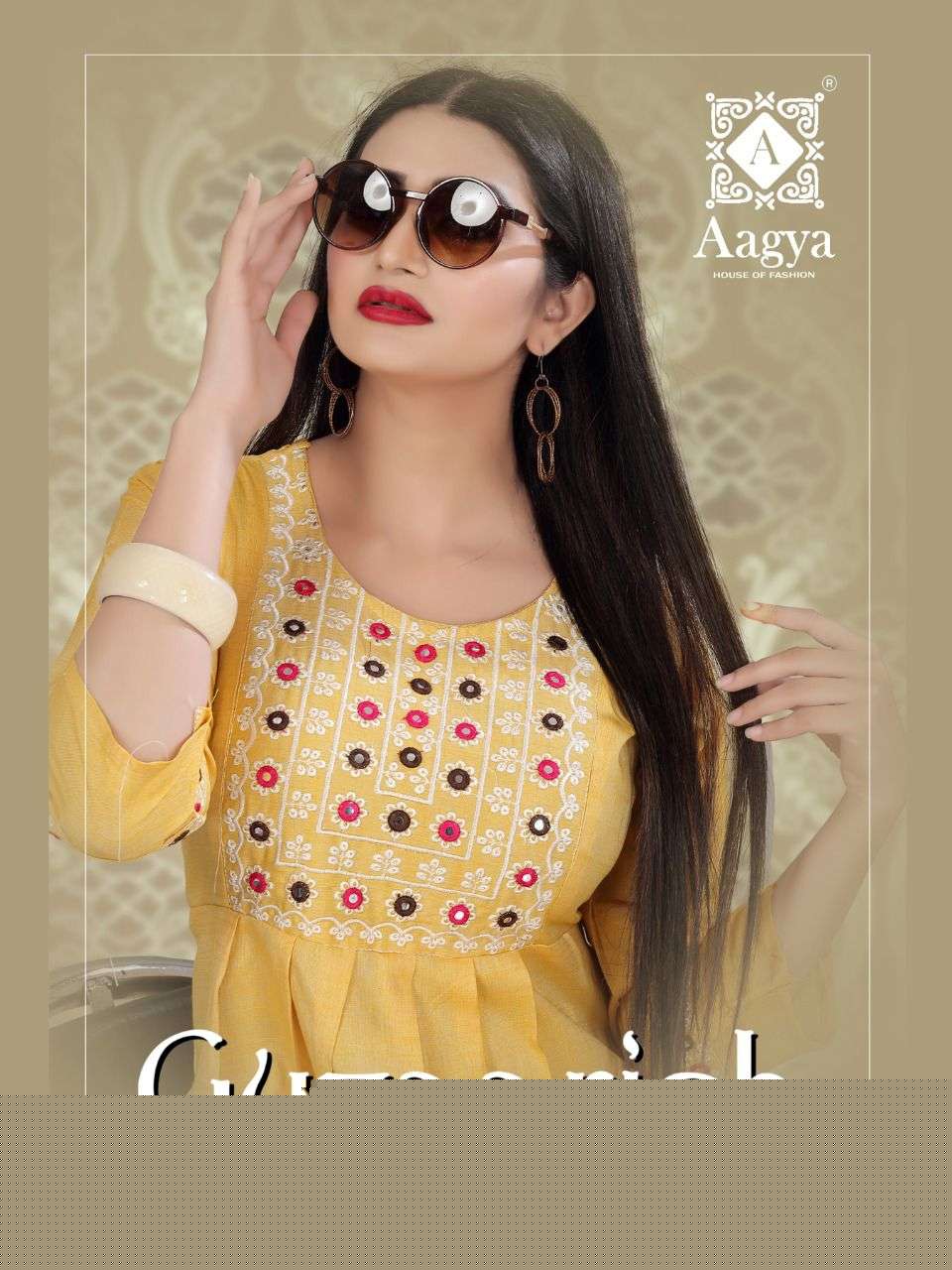 GUZAARISH BY AAGYA 01 TO 08 SERIES DESIGNER STYLISH FANCY COLORFUL BEAUTIFUL PARTY WEAR & ETHNIC WEAR COLLECTION RAYON EMBROIDERY KURTIS AT WHOLESALE PRICE