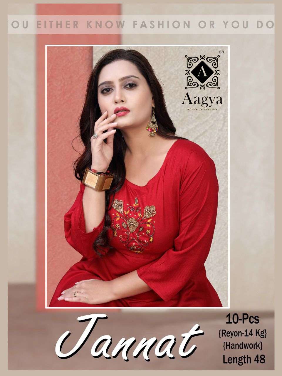 JANNAT BY AAGYA 01 TO 10 SERIES DESIGNER STYLISH FANCY COLORFUL BEAUTIFUL PARTY WEAR & ETHNIC WEAR COLLECTION RAYON EMBROIDERY KURTIS AT WHOLESALE PRICE