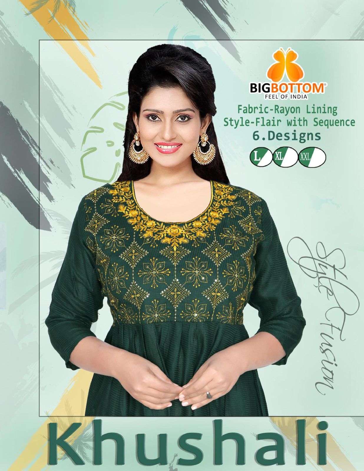 KHUSHALI BY BIG BOTTOM 01 TO 06 SERIES DESIGNER STYLISH FANCY COLORFUL BEAUTIFUL PARTY WEAR & ETHNIC WEAR COLLECTION RAYON WITH WORK KURTIS AT WHOLESALE PRICE