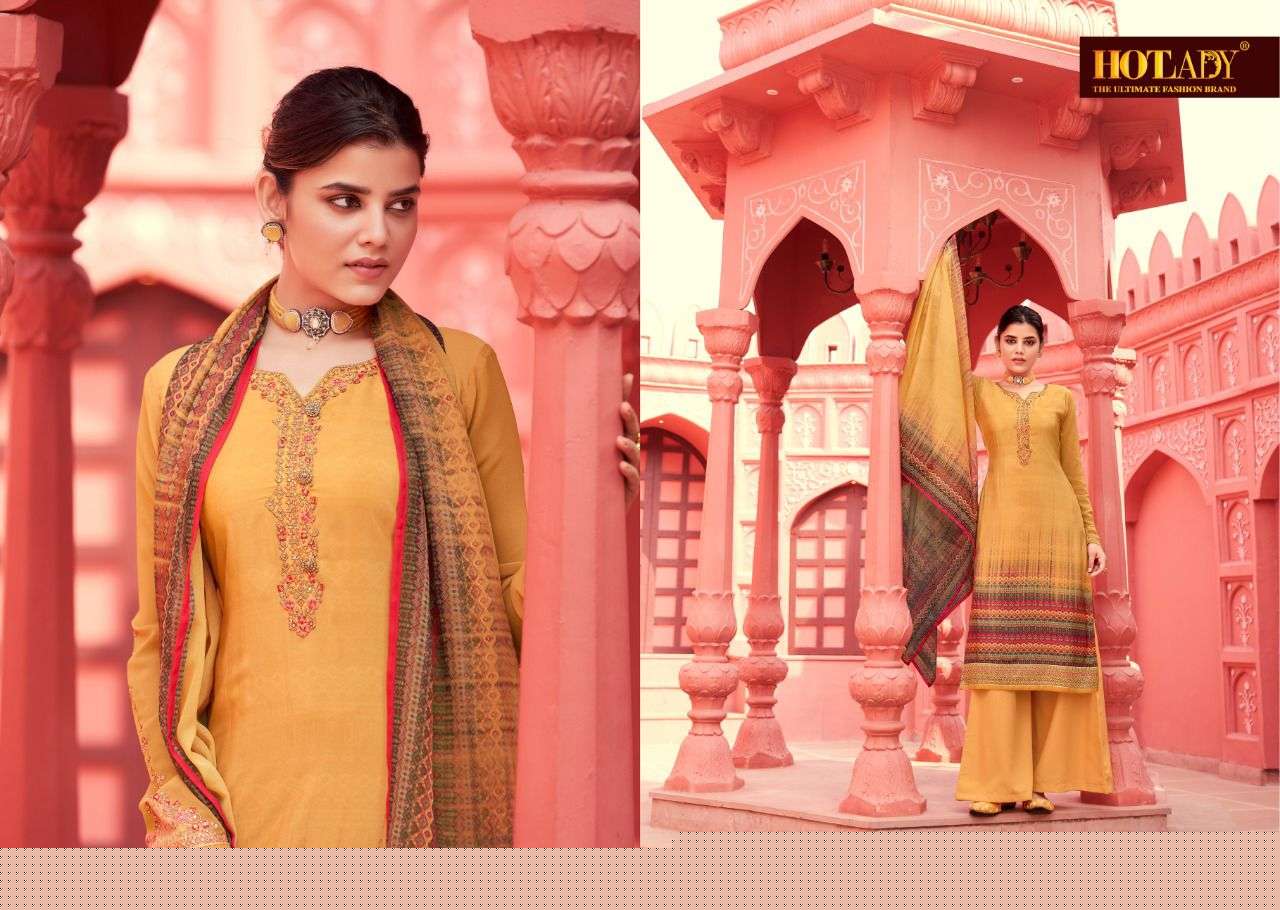 KASTURI BY HOT LADY 7521 TO 7528 SERIES BEAUTIFUL STYLISH SHARARA SUITS FANCY COLORFUL CASUAL WEAR & ETHNIC WEAR & READY TO WEAR CREPE DIGITAL PRINT DRESSES AT WHOLESALE PRICE