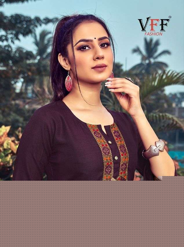 LIFE STYLE BY VFF 1001 TO 1008 SERIES DESIGNER STYLISH FANCY COLORFUL BEAUTIFUL PARTY WEAR & ETHNIC WEAR COLLECTION MAGIC SLUB EMBROIDERY KURTIS WITH BOTTOM AT WHOLESALE PRICE