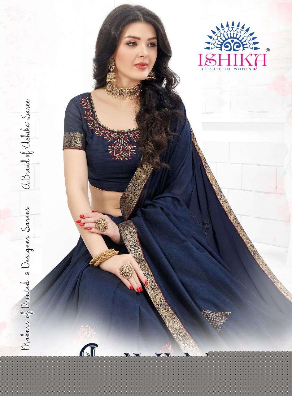LAVANYA BY ISHIKA FASHION 5121 TO 5128 SERIES INDIAN TRADITIONAL WEAR COLLECTION BEAUTIFUL STYLISH FANCY COLORFUL PARTY WEAR & OCCASIONAL WEAR GEORGETTE PRINT SAREES AT WHOLESALE PRICE