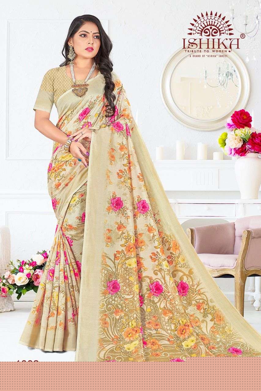 LAMHE SILK BY ISHIKA FASHION 1001 TO 1006 SERIES INDIAN TRADITIONAL WEAR COLLECTION BEAUTIFUL STYLISH FANCY COLORFUL PARTY WEAR & OCCASIONAL WEAR GEORGETTE SILK SAREES AT WHOLESALE PRICE