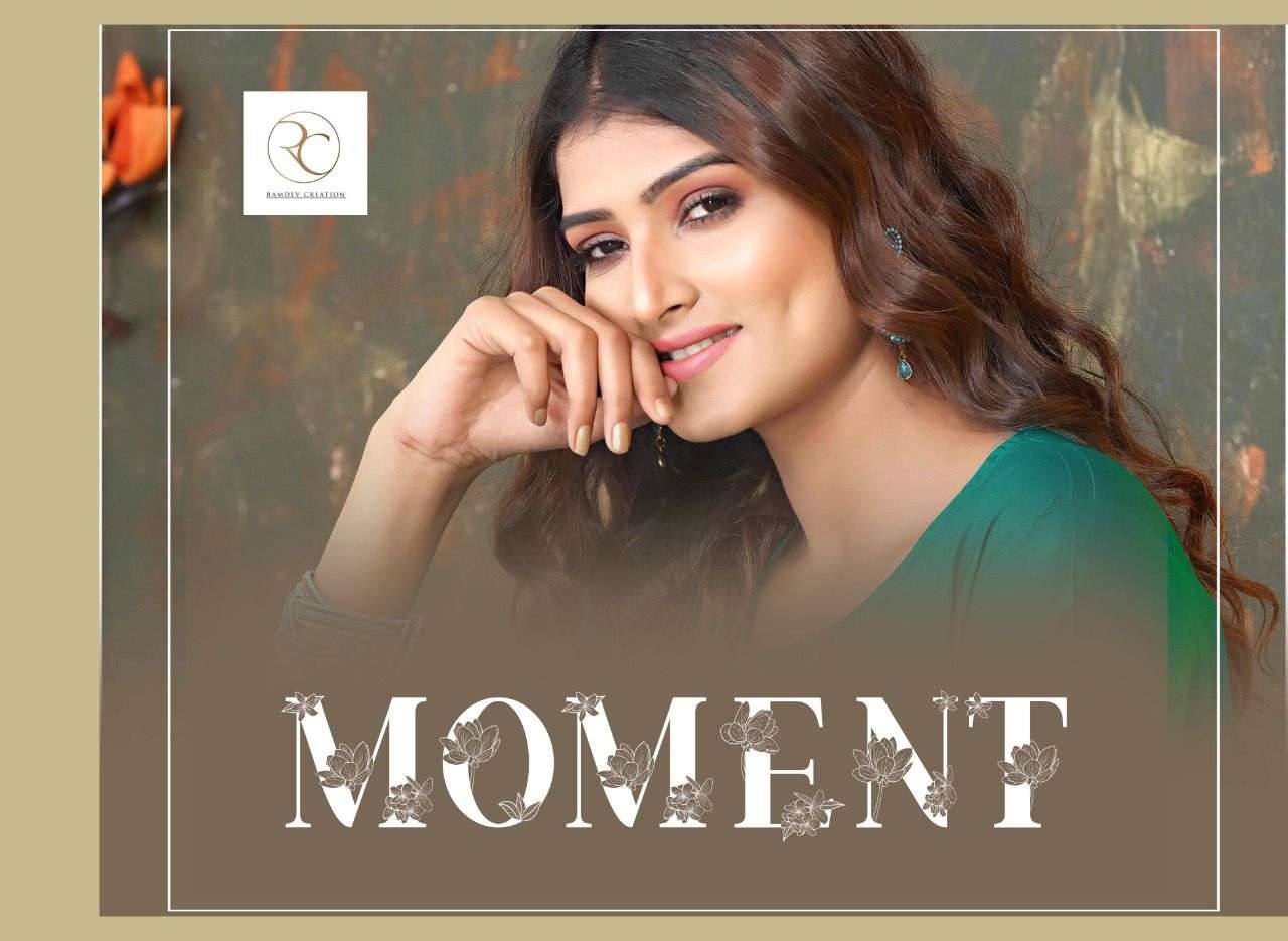 MOMENT BY RC 501 TO 508 SERIES DESIGNER STYLISH FANCY COLORFUL BEAUTIFUL PARTY WEAR & ETHNIC WEAR COLLECTION RAYON EMBROIDERY KURTIS AT WHOLESALE PRICE