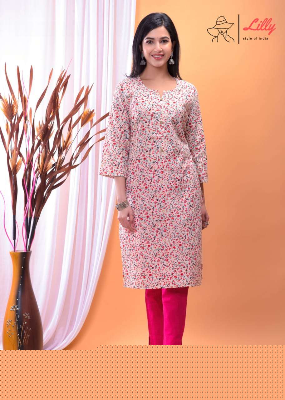 NENA BY LILLY 01 TO 09 SERIES DESIGNER STYLISH FANCY COLORFUL BEAUTIFUL PARTY WEAR & ETHNIC WEAR COLLECTION PURE MAL COTTON KURTIS AT WHOLESALE PRICE